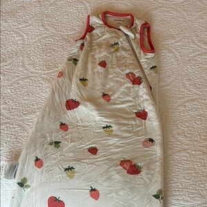 BubblePanda S Strawberry Print Baby Sleep Sack 1.0 tog